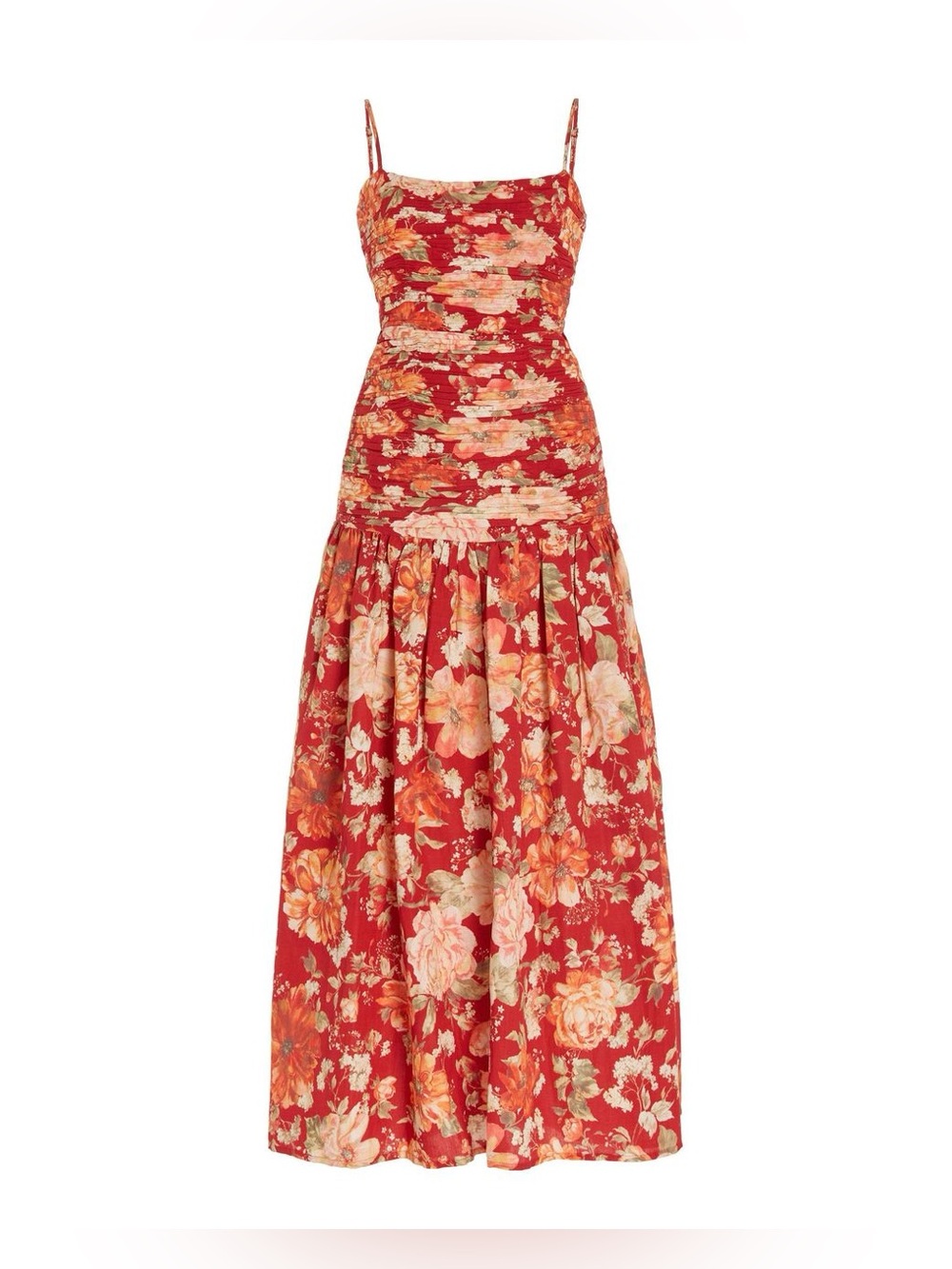 Posse Exclusive Raquel Linen-Blend Maxi Dress